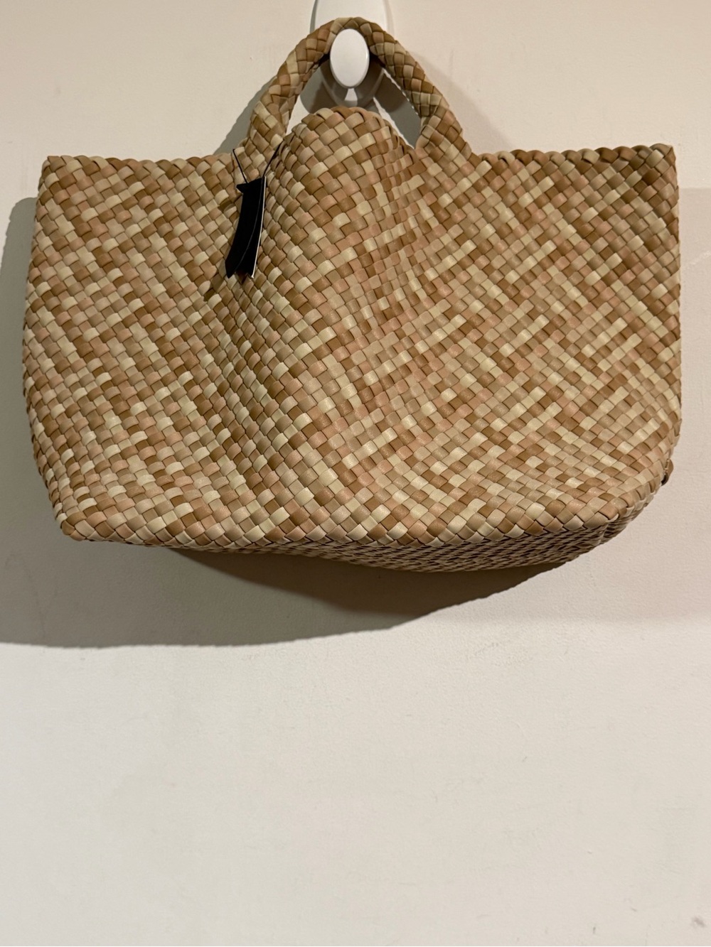 Naghedi st. Barths Woven Straw Tote Bag in Natural Tan